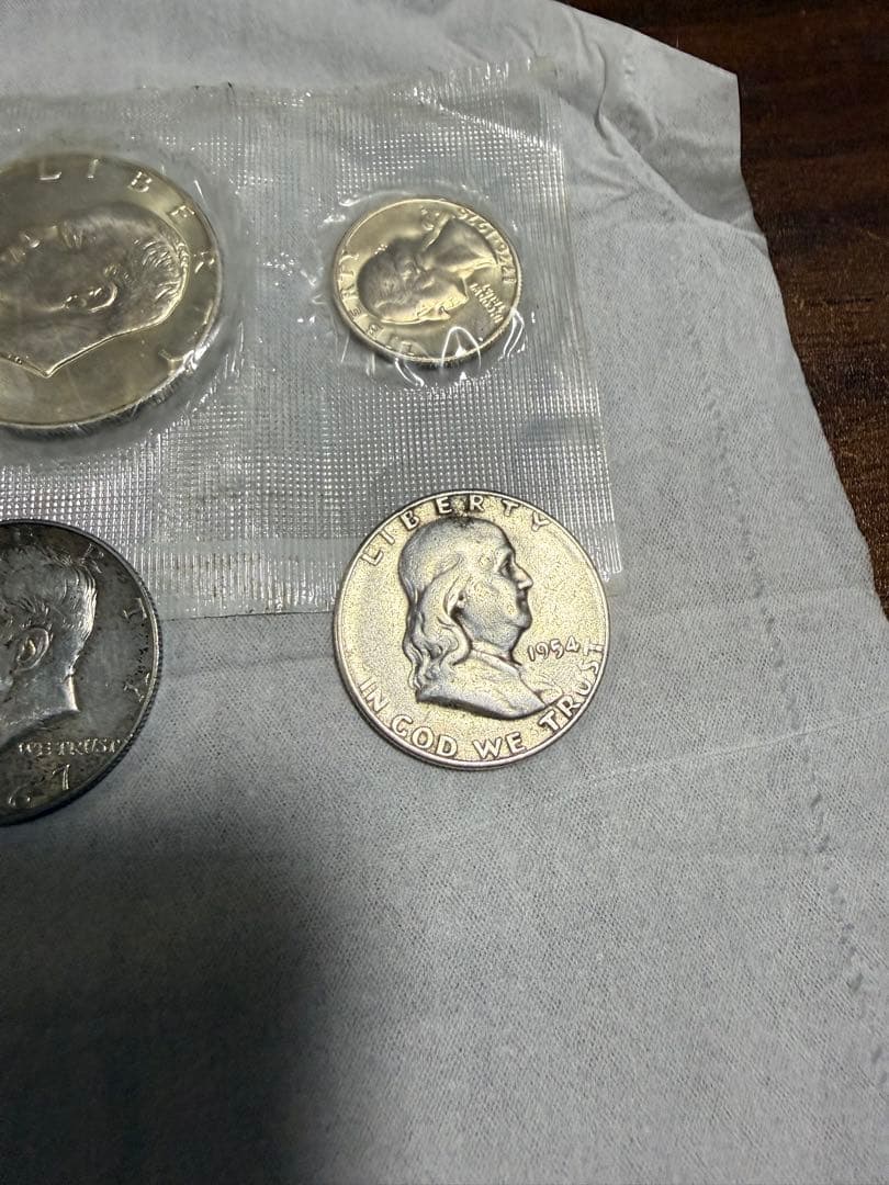 アメリカ合衆国記念銀貨セット＋ケネディ、フランクリン