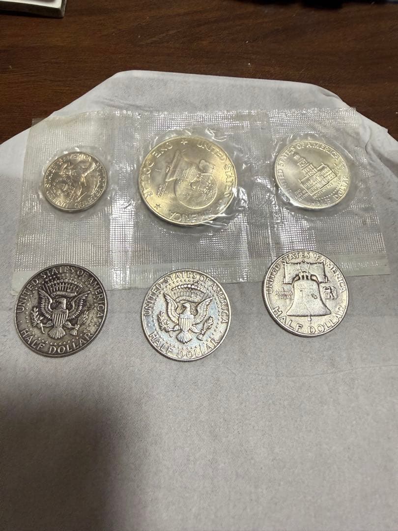 アメリカ合衆国記念銀貨セット＋ケネディ、フランクリン