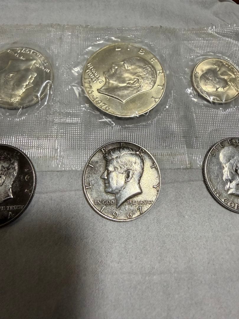 アメリカ合衆国記念銀貨セット＋ケネディ、フランクリン