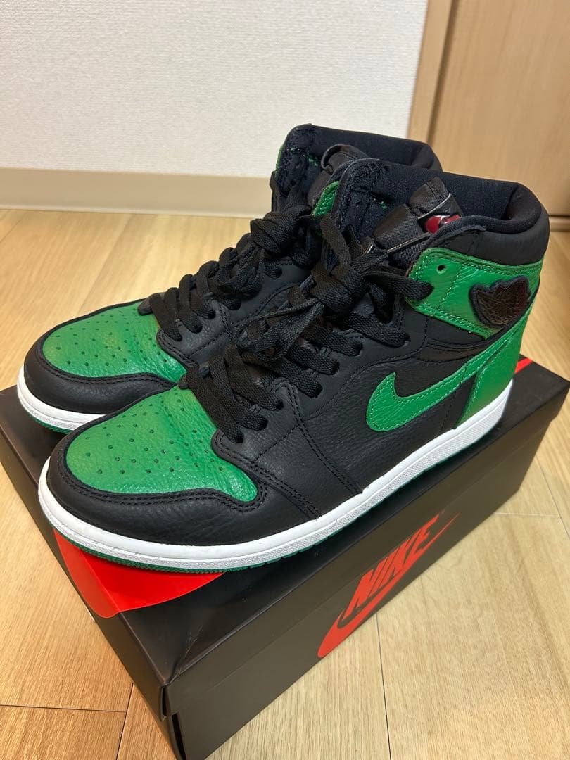 シューズ(男性用) Nike Air Jordan 1 Retro Black/Pine Green