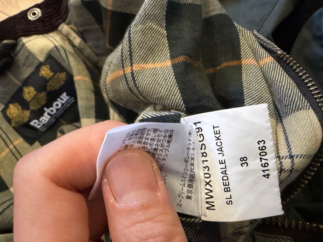 barbour ビデイル　サイズ38