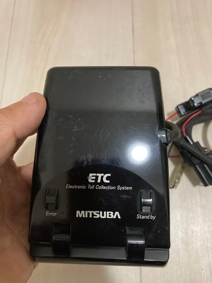MSC-BE21 セットアップ済 オートバイ用ETC 二輪　ハンドル固定ステー付