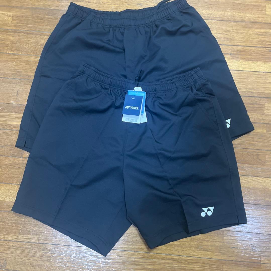YONEX ブラック ショートパンツ(2枚)