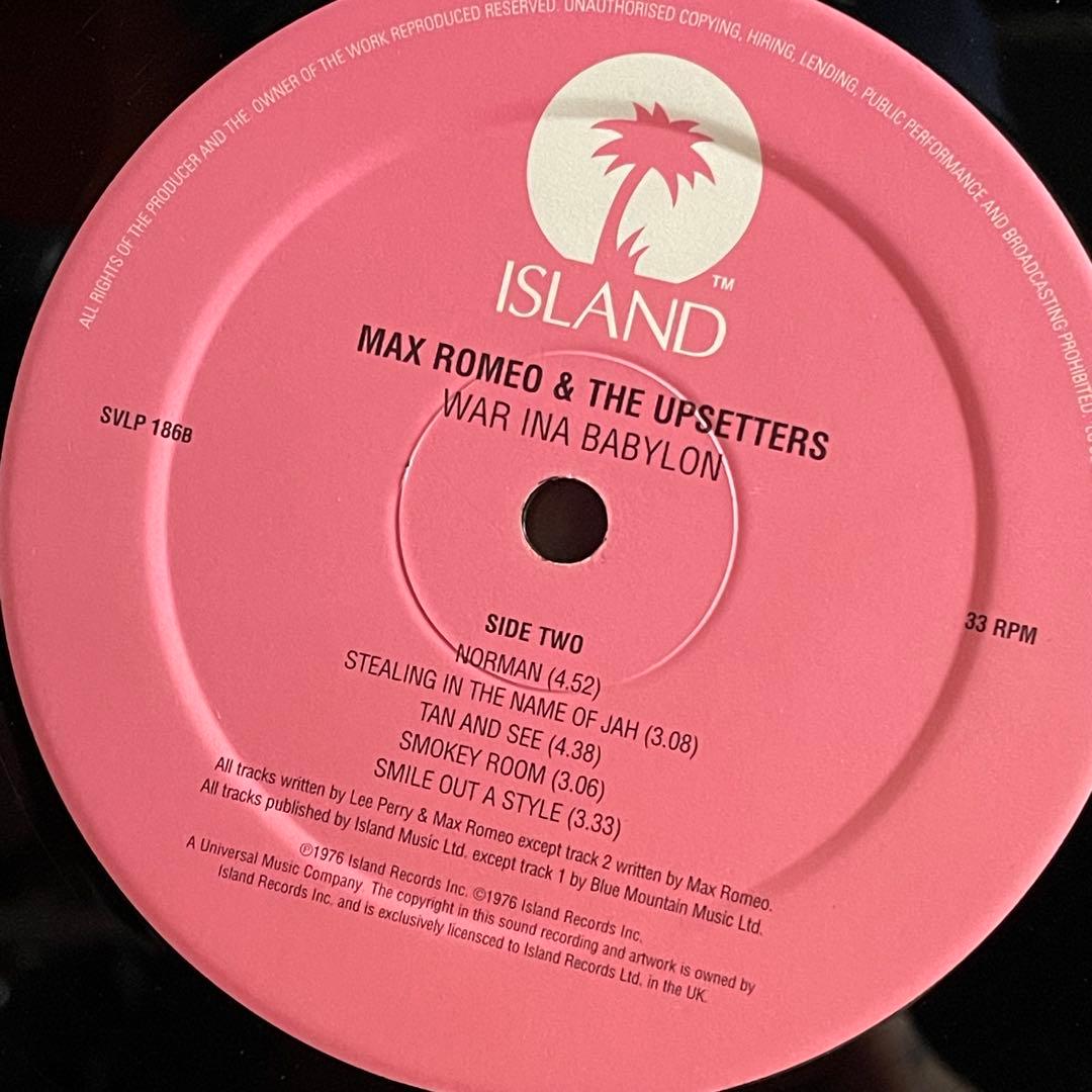WAR INA BABYLON レコード レゲエ名盤