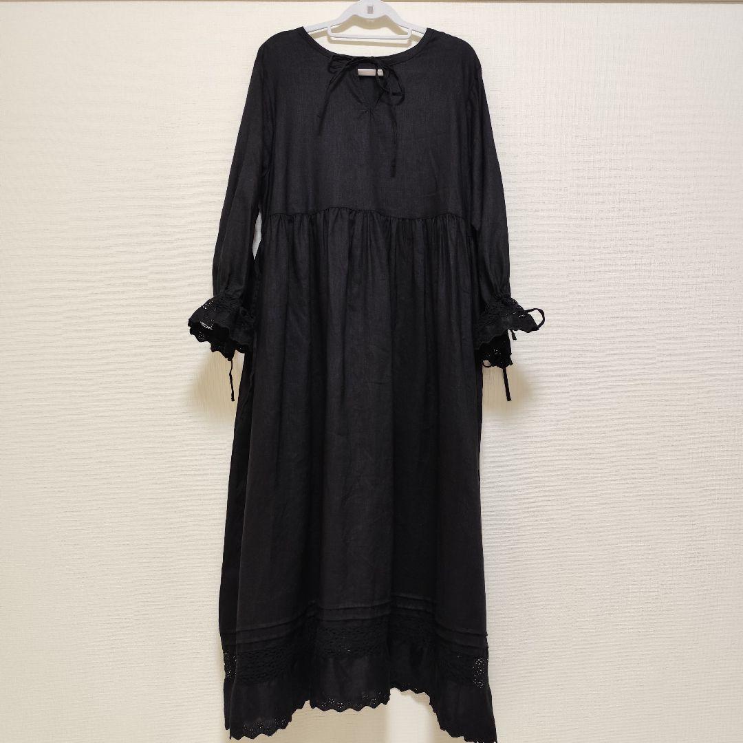 美品 サマンサモスモス 立川限定　リネンスキッパーワンピース