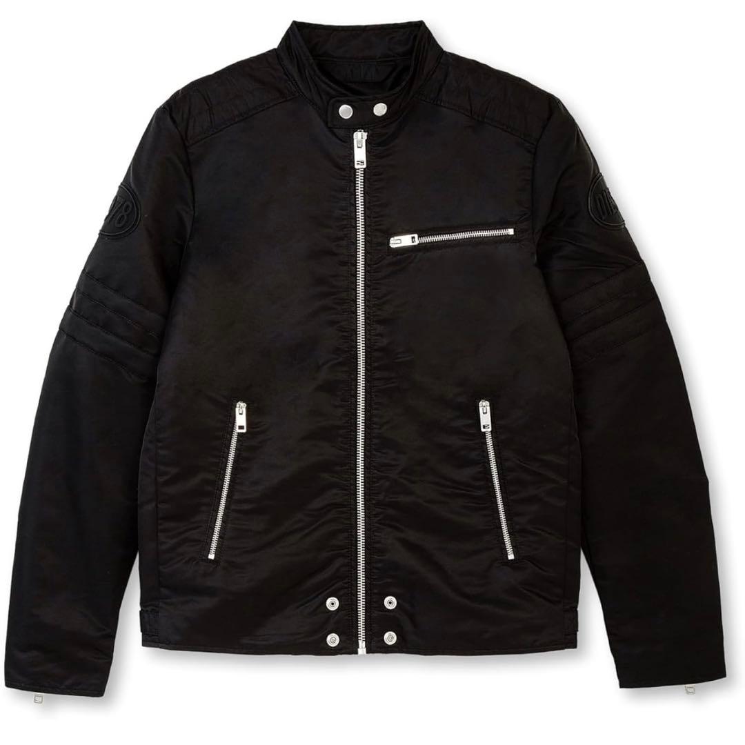 DIESEL ディーゼル ブラック ライダースジャケット