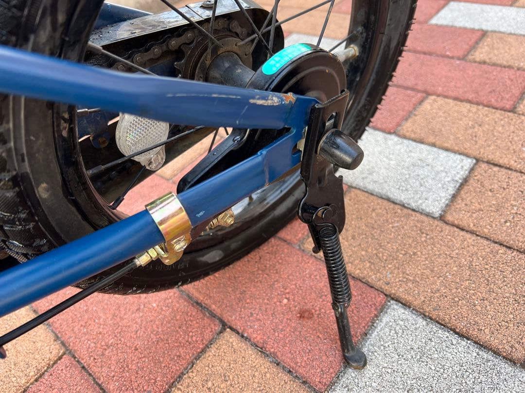 千葉県流山市発送　Ravi 幼児用自転車 14インチ ネイビー 補助輪付き