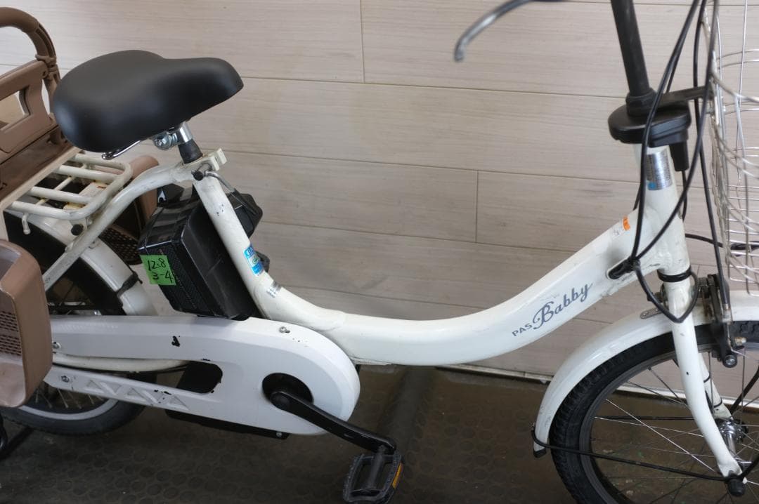 電動自転車ヤマハPAS　Babby20インチ3段12.8Ah（4点灯）充電器あり