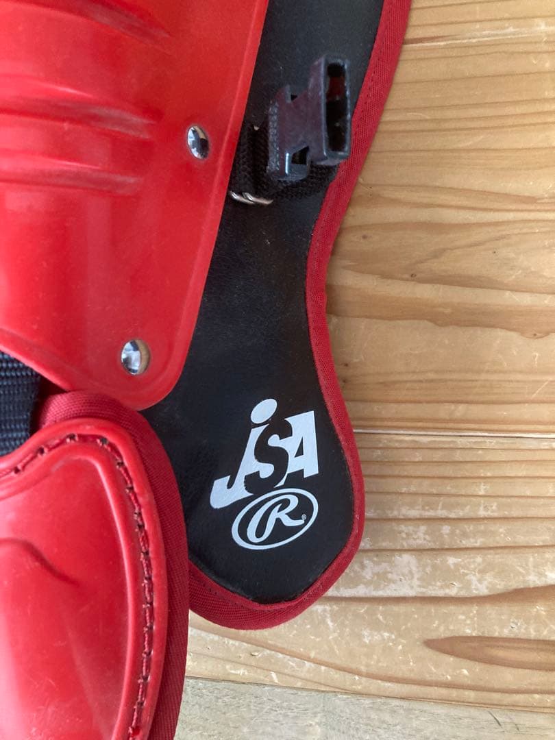 Rawlings キャッチャー用防具 レッド　足のみ