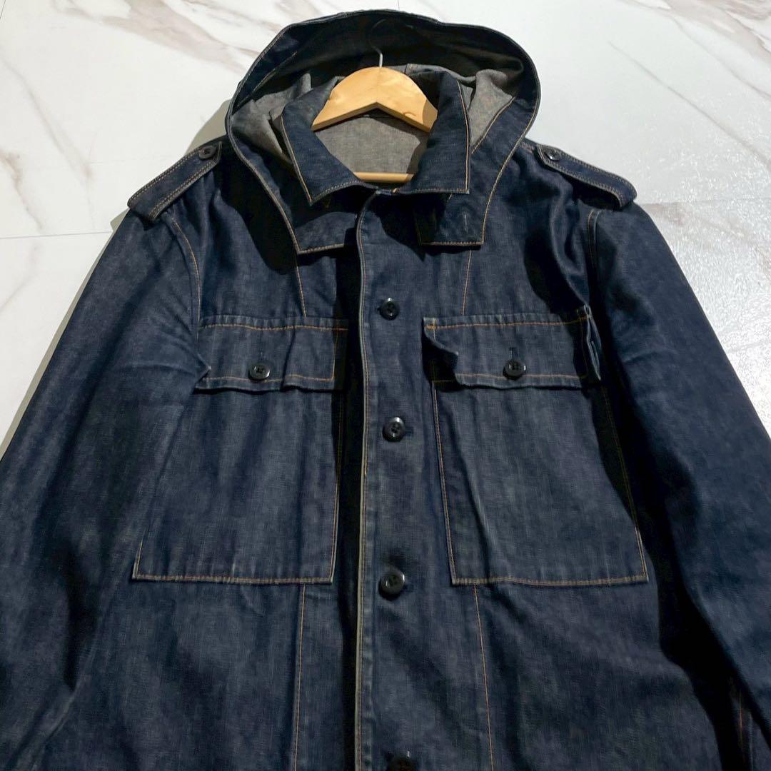 ジャケット・アウター Y's for men 2Way Hooded coat denim L