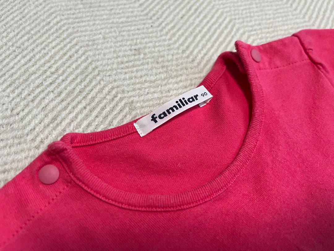 【ki】familiar ファミリア ピンク 半袖Tシャツ 90