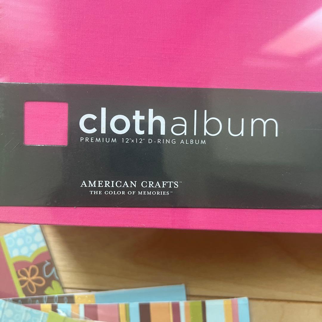 AMERICAN CRAFTS cloth album 12x12インチ2冊ほか
