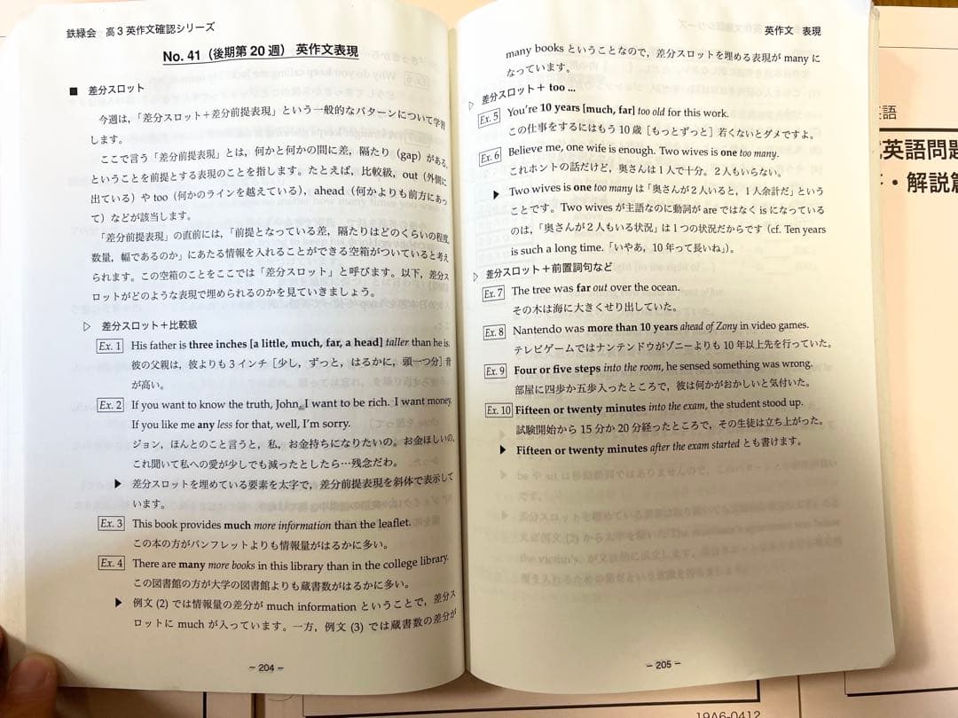 鉄緑会入試英語問題集問題解説＋（おまけ英文法問題集＋英作文確認シリーズ）