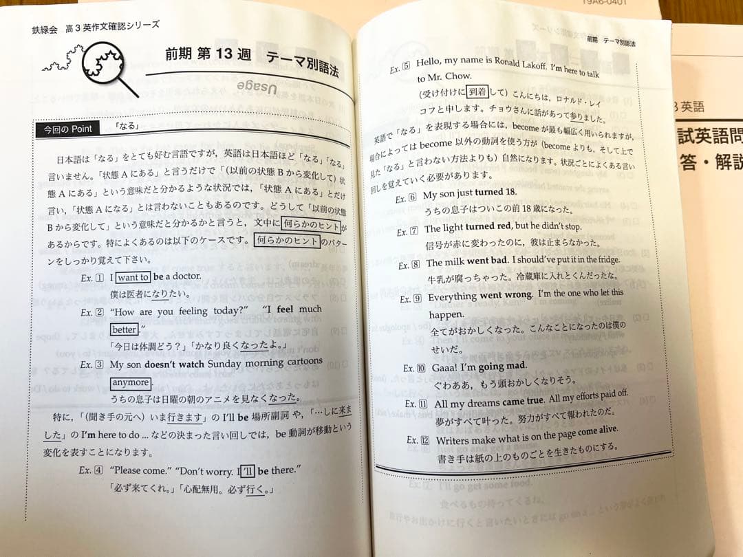 鉄緑会入試英語問題集問題解説＋（おまけ英文法問題集＋英作文確認シリーズ）