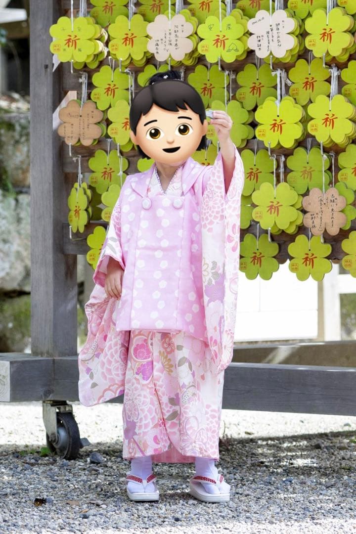 美品✨七五三 3歳用 フルセット 花柄 ピンク