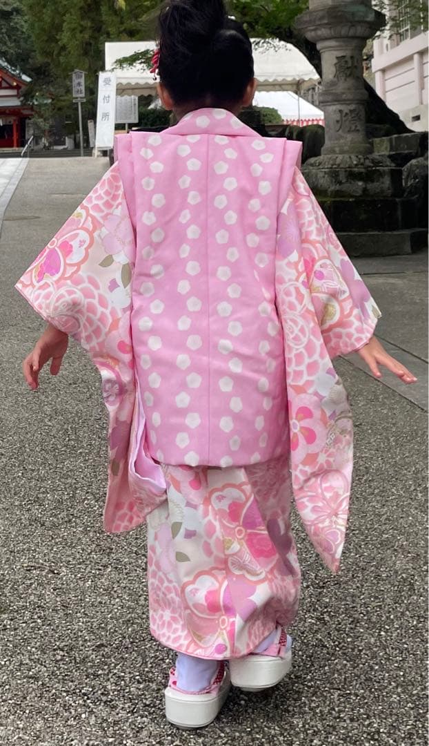美品✨七五三 3歳用 フルセット 花柄 ピンク