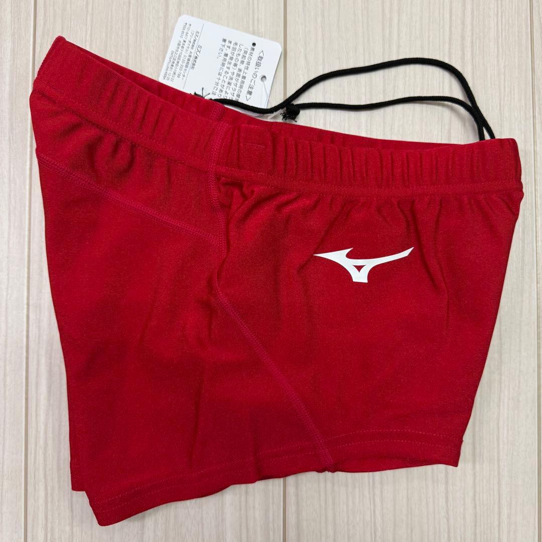 ミズノ　女子陸上ショーツ(スパッツ型)　レッド単色　XLサイズ　新品