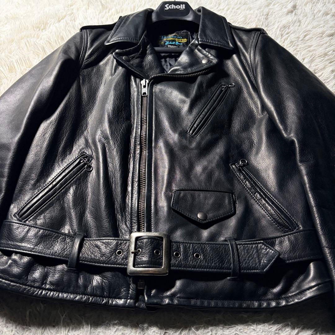schott ライダースジャケット 519MP ワンスター　サボテンタグ　黒　M