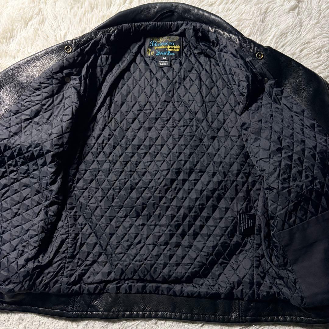 schott ライダースジャケット 519MP ワンスター　サボテンタグ　黒　M