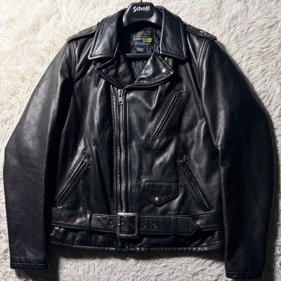 schott ライダースジャケット 519MP ワンスター　サボテンタグ　黒　M
