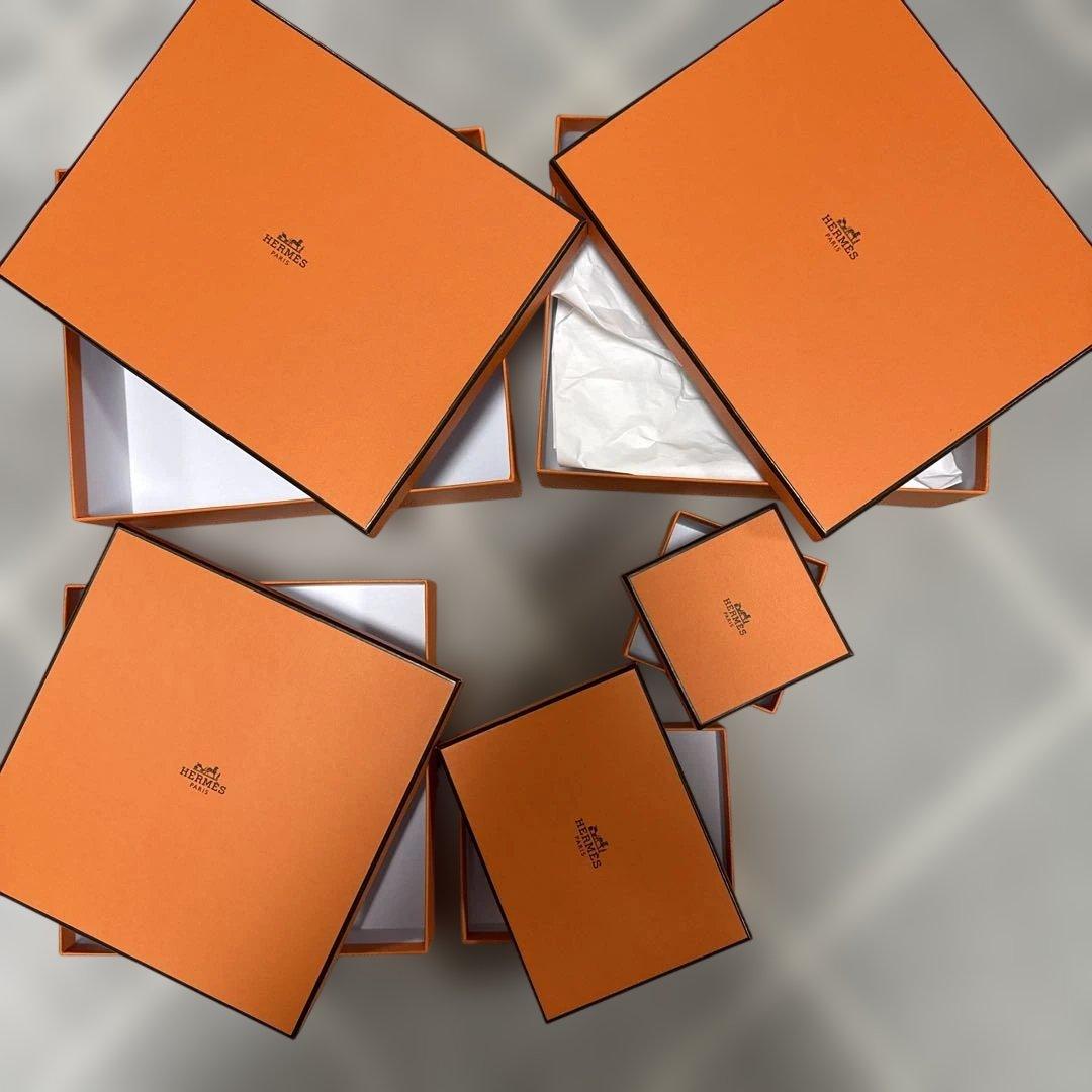 20個　HERMES エルメス　空箱　インテリア　小物入れ　オレンジボックス