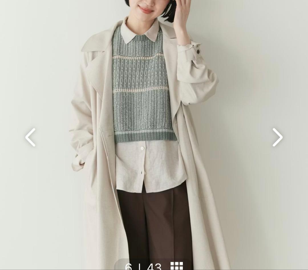 北欧暮らしの道具店　ニットベスト　ミント