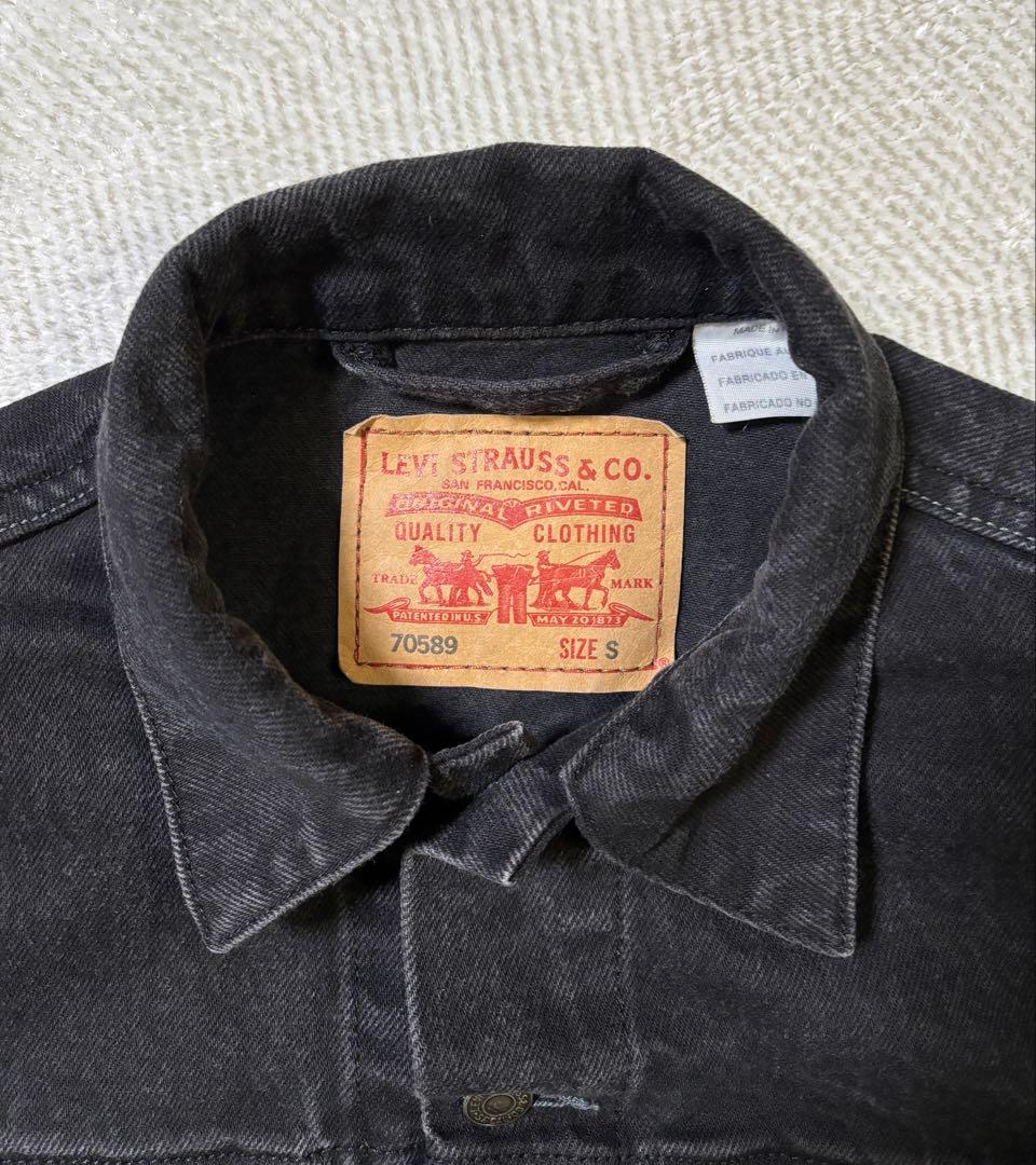 Levi's 70589 ブラックデニムジャケット S