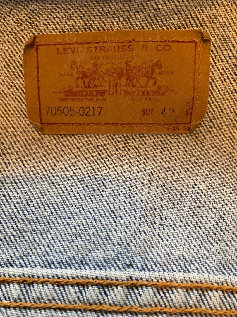 b*b様 Levi's リーバイス 70505 USA製 デニムジャケット 42