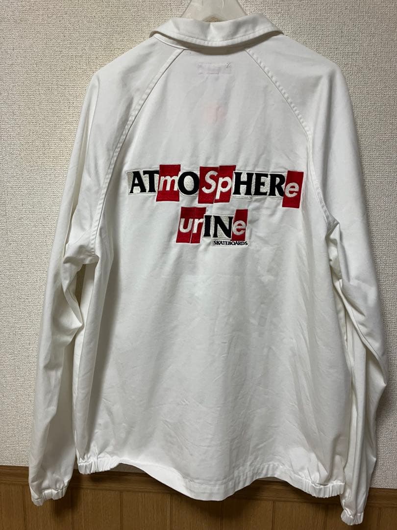 バ*ス様 ⭐︎Supreme×ANTIHERO コラボ　白　Gジャン　XLサイズ