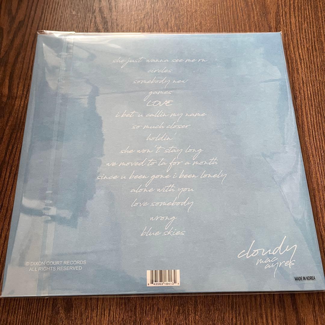【新品未使用】Mac Ayres cloudy 限定版レコード