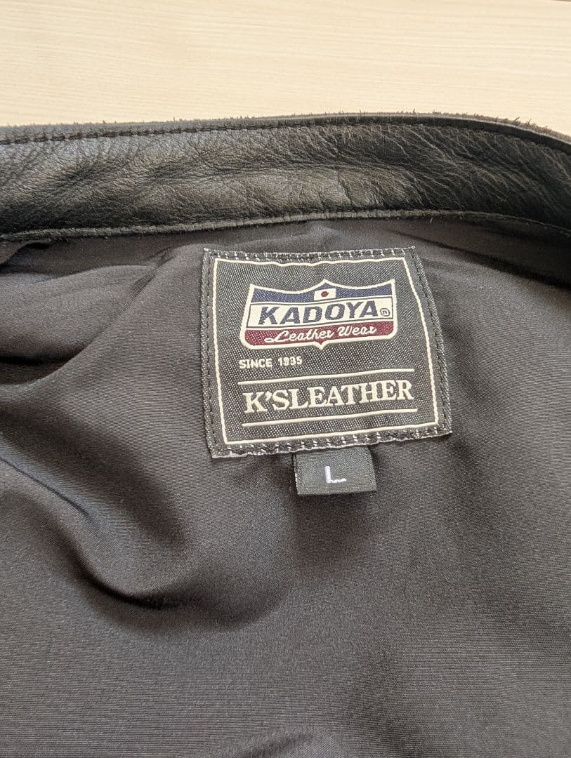 ハ*ー様 KADOYA レザージャケット　K’S LEATHER　シングルライダ
