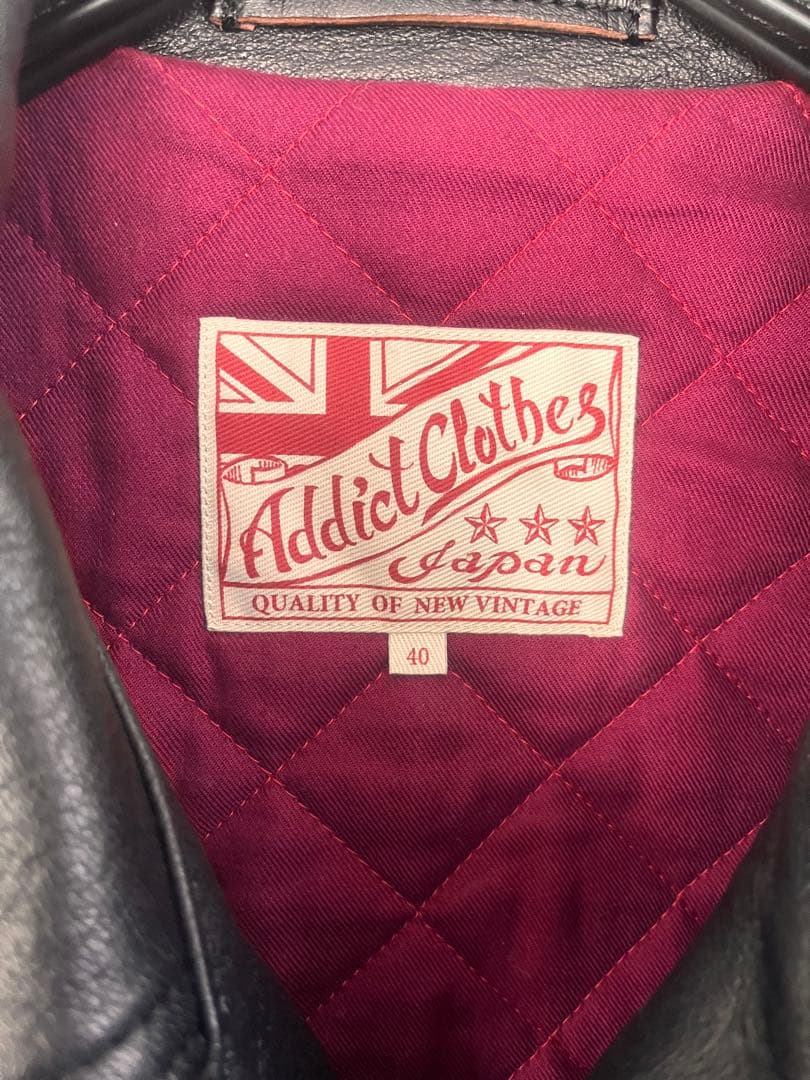 M*I様 Addict Clothes ブラック ダブルライダースジャケット 4