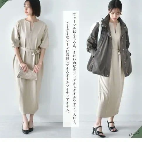 【新品】【美品】マタニティワンピース（ネイビー）