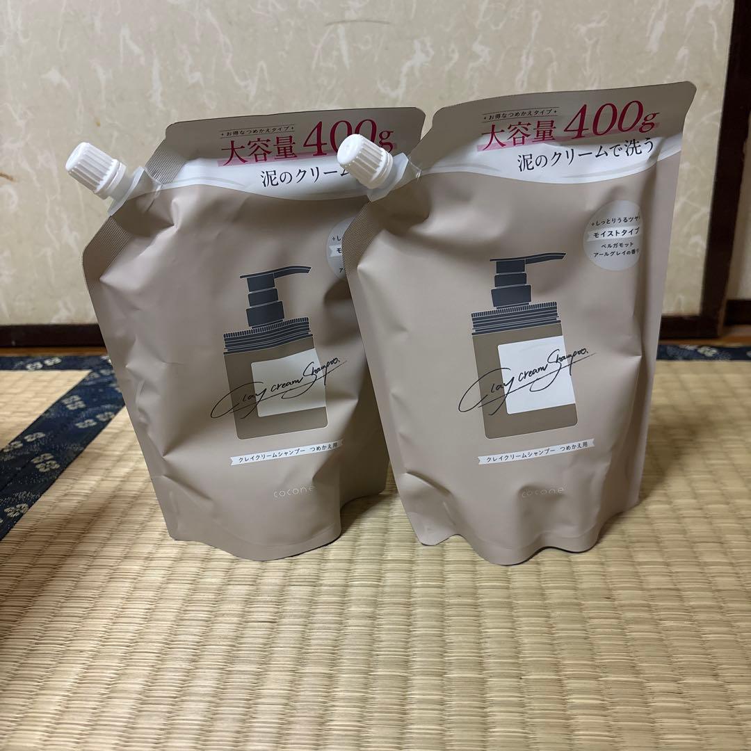 cocone モイスチャーシャンプー 500ml + リフィル400g×2