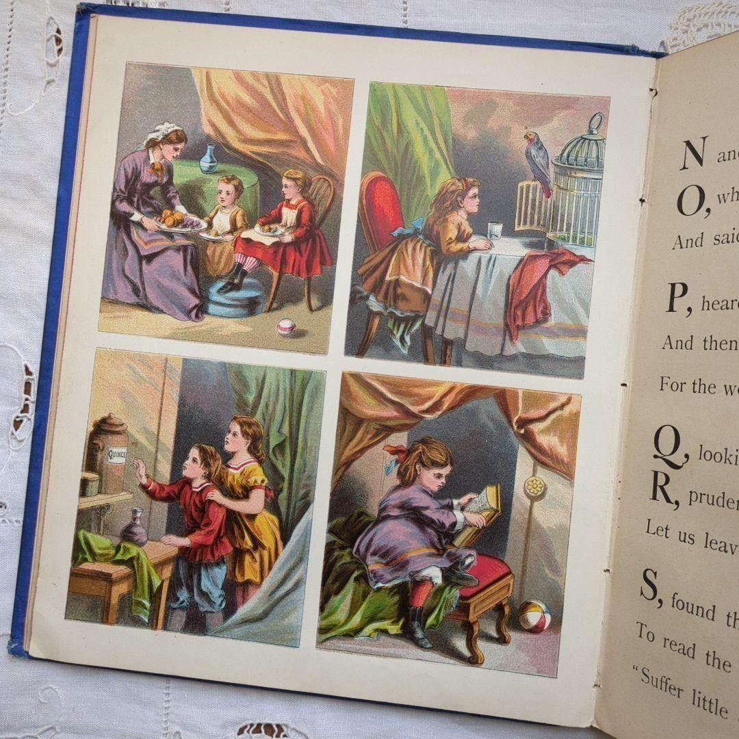超稀少1880アンティーク絵本 児童書 洋書古書 ヴンテージ ヴィクトリアン