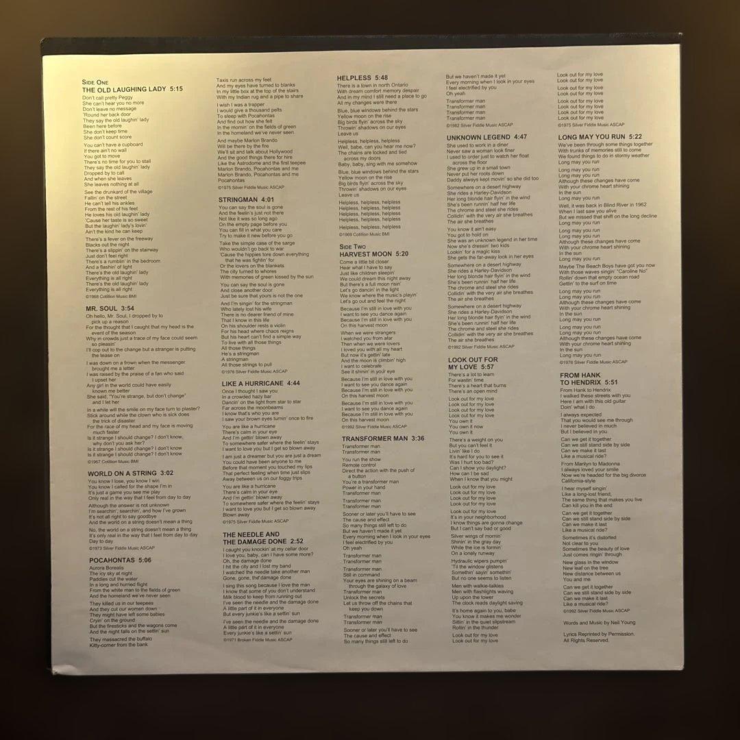 Neil Young Unplugged LP ニール・ヤング アンプラグド