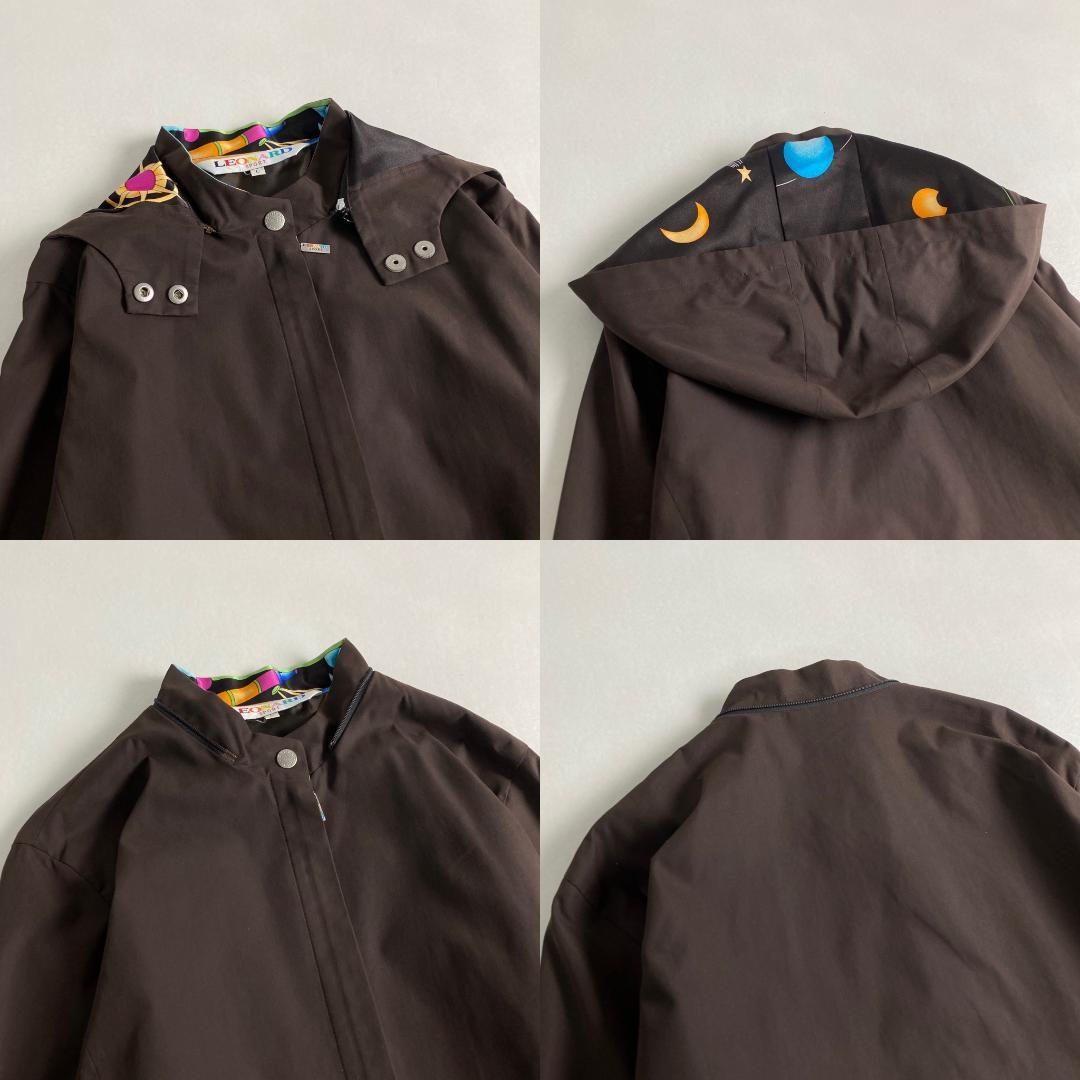 美品 レオナールスポーツ コート ナイロンコート　2way LEONARD