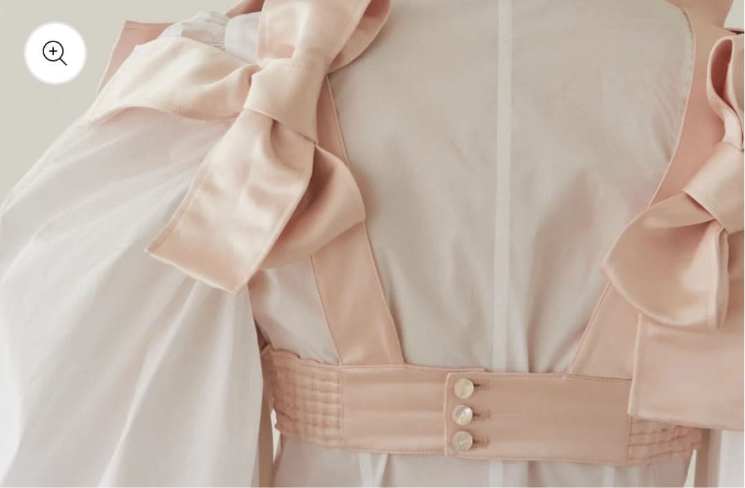 【新品】Kanako Tamura Satin Ribbon Bustier