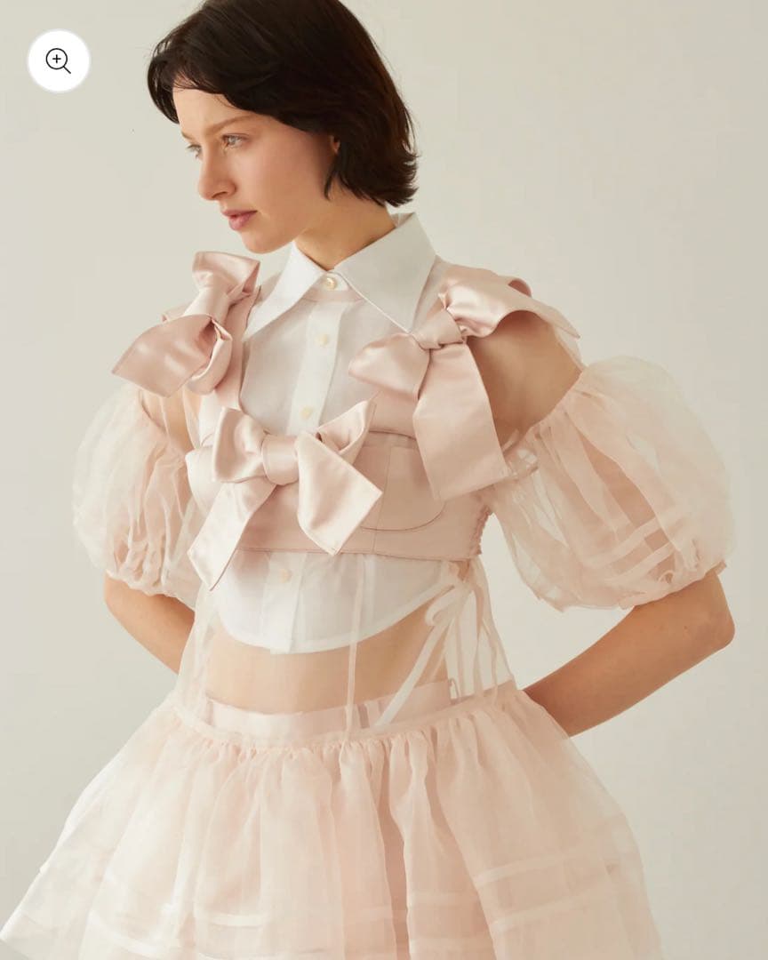 【新品】Kanako Tamura Satin Ribbon Bustier