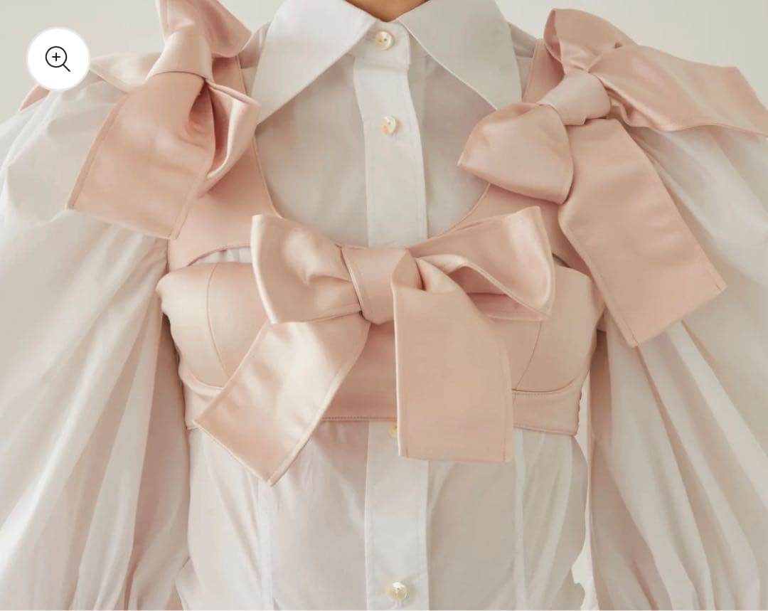 【新品】Kanako Tamura Satin Ribbon Bustier