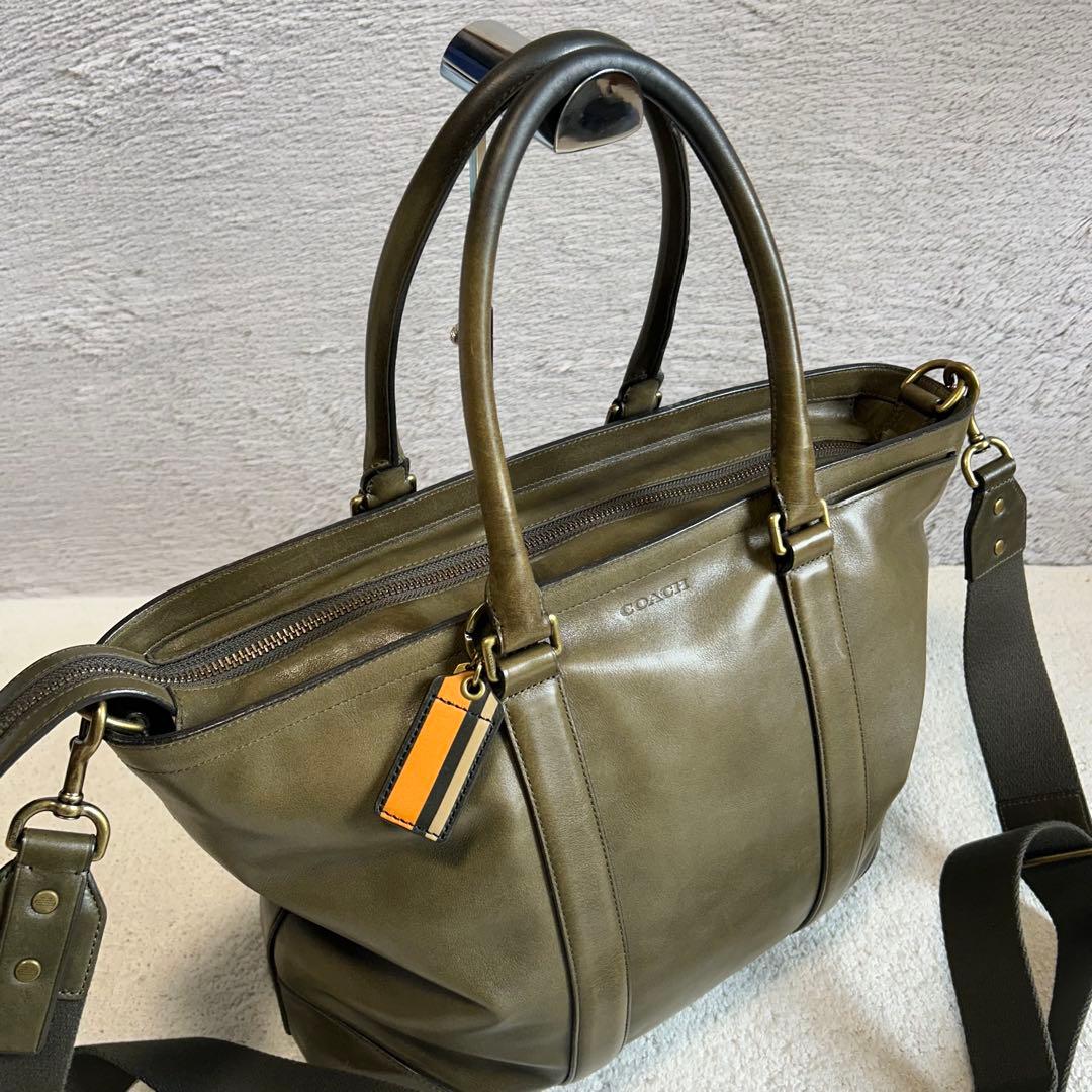 COACH コーチ トートバッグ 70600 レザートートバッグ　チャーム付き