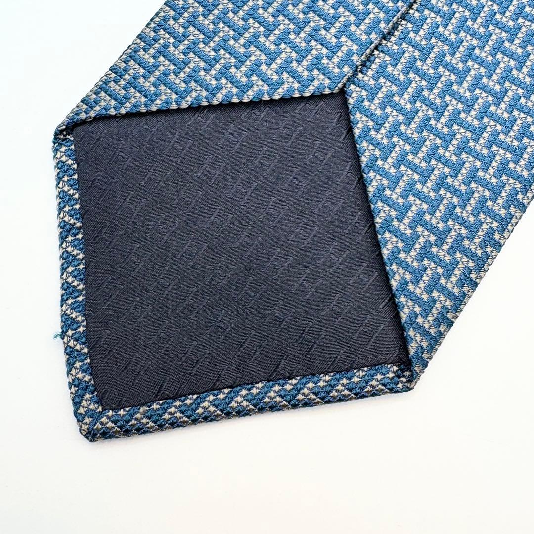 【クリスマスセール】HERMES エルメス ネクタイ H柄 ファソネ ジャガード