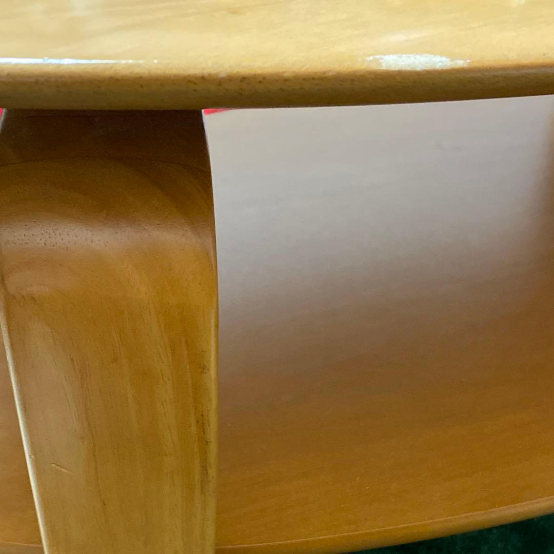 カリモクのChitano 木製 楕円形 センターテーブル