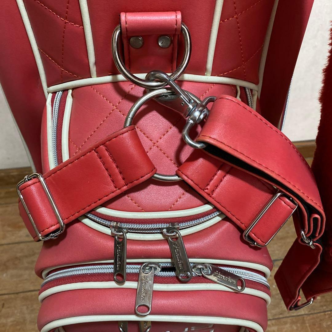 DOUC DESIGN ゴルフバッグ レッド 4仕切り訳あり
