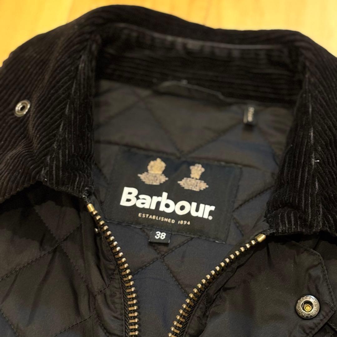 Barbour ビデイルナイロンキルティングジャケット 38