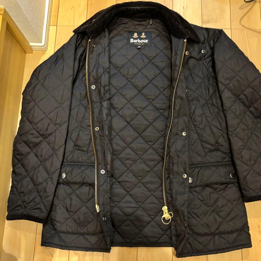 Barbour ビデイルナイロンキルティングジャケット 38