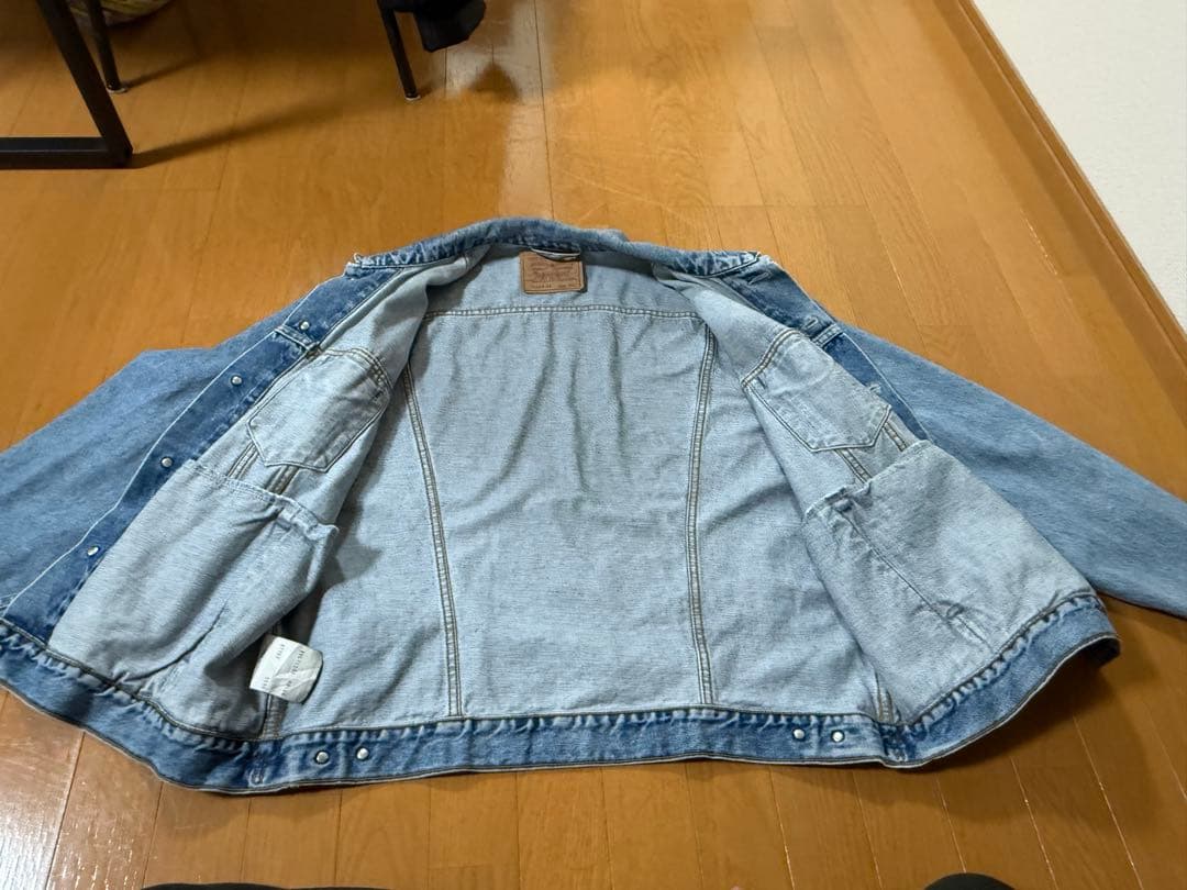 【古着】Levi's デニムジャケット XXLサイズ ライトブルー