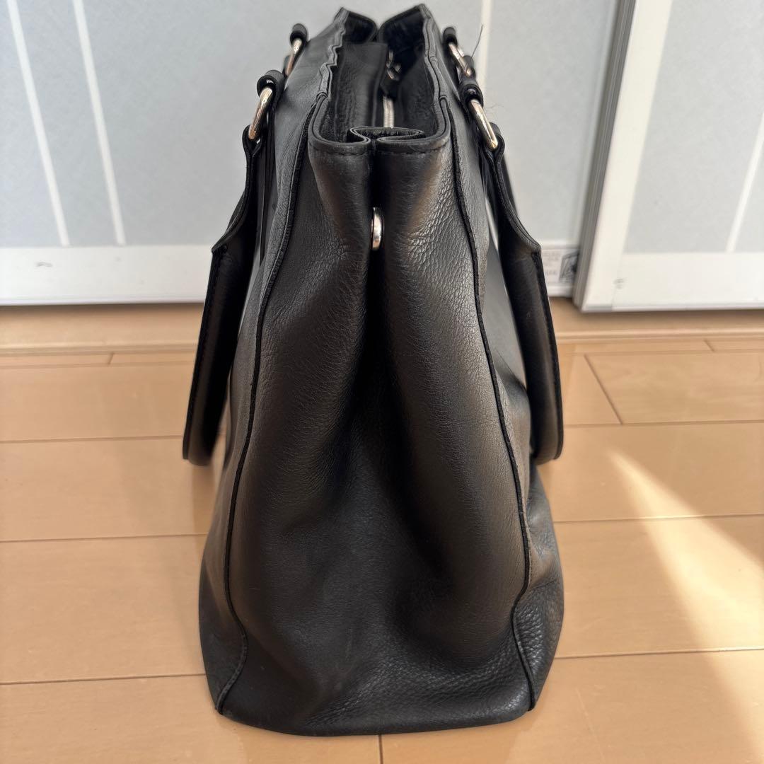 ブラックレーベル　クレストブリッジ　トートバッグ レザー A4 ブラック