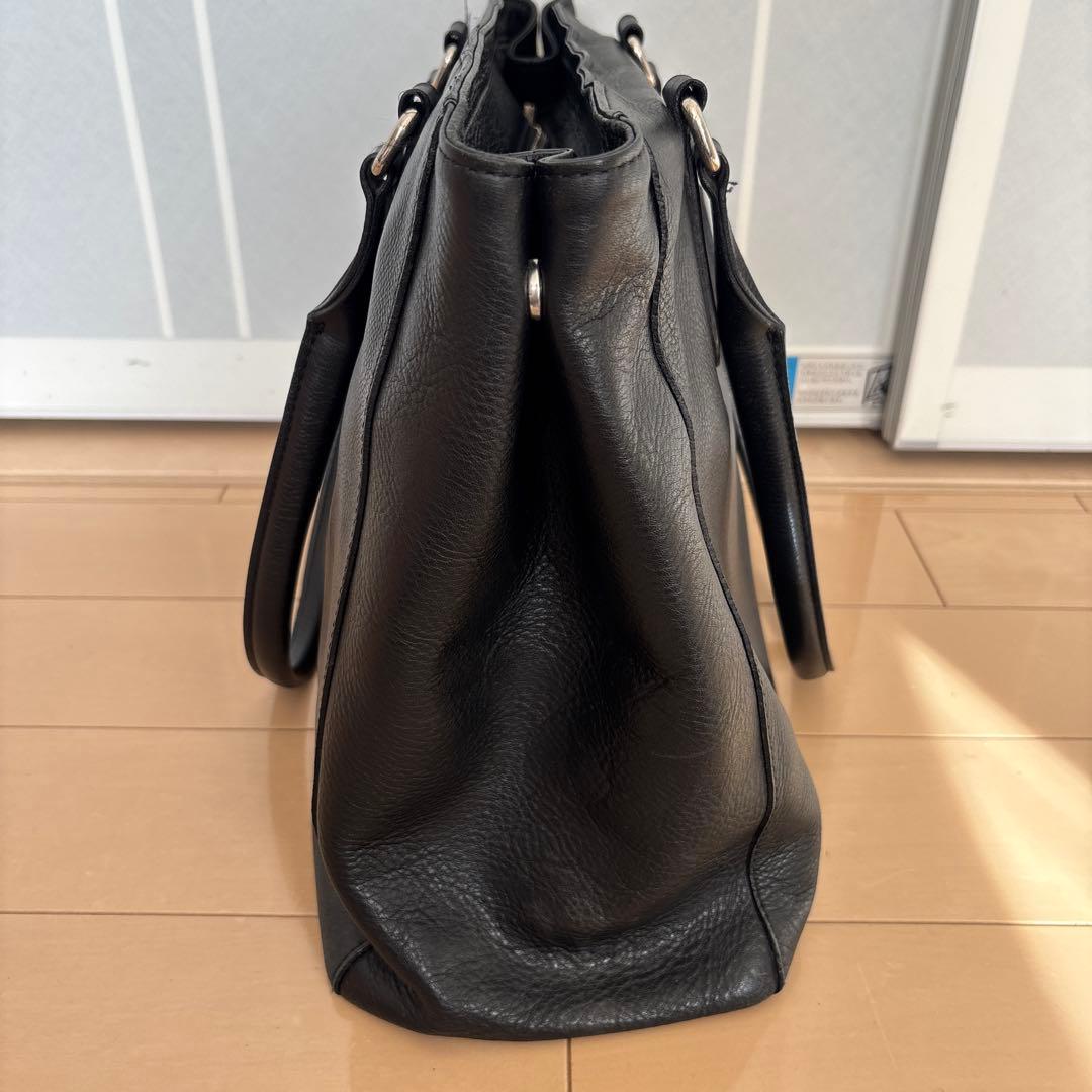 ブラックレーベル　クレストブリッジ　トートバッグ レザー A4 ブラック