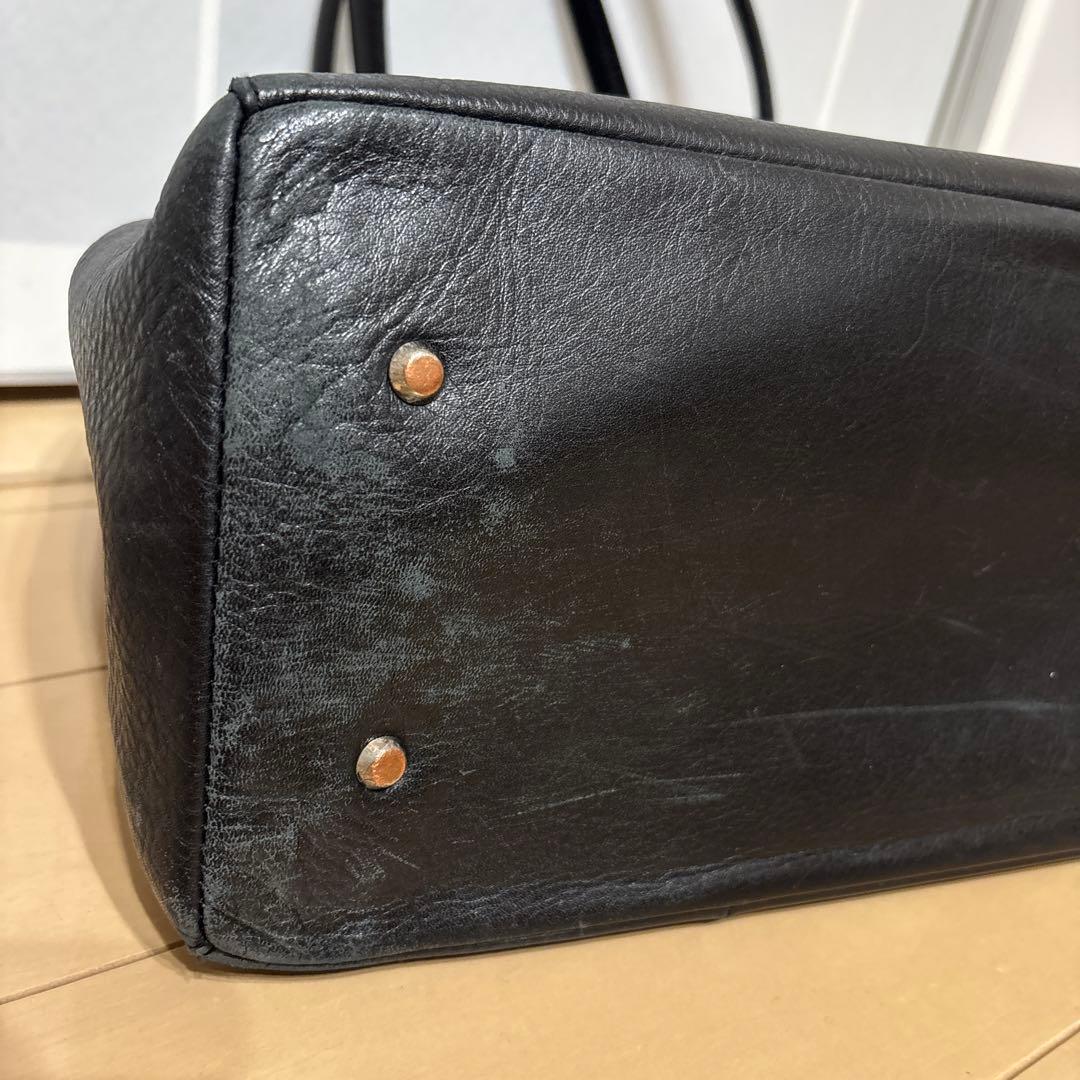 ブラックレーベル　クレストブリッジ　トートバッグ レザー A4 ブラック